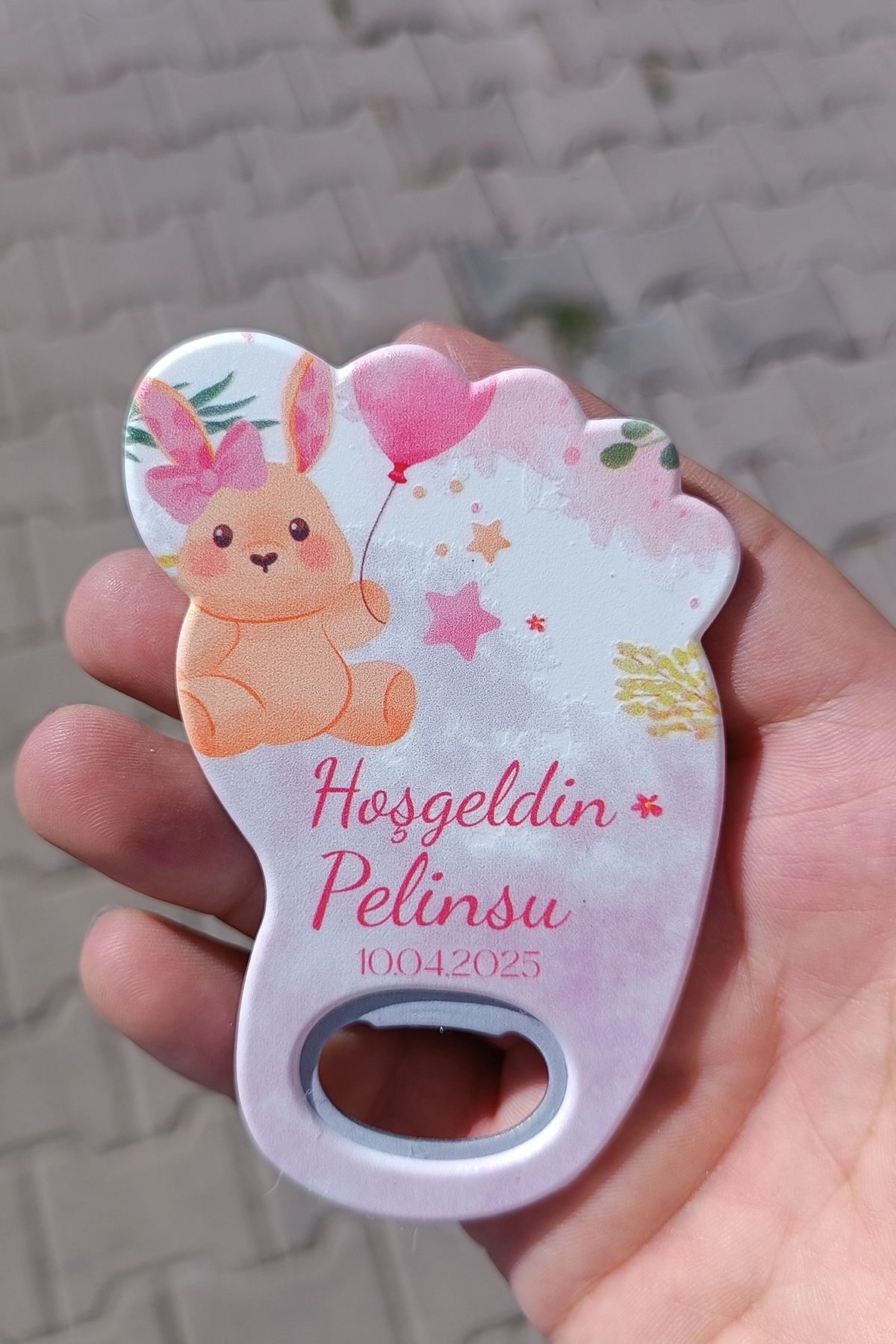 Ayak Magneti + Pembe Tavşan