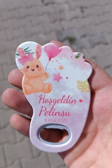 Ayak Magneti + Pembe Tavşan