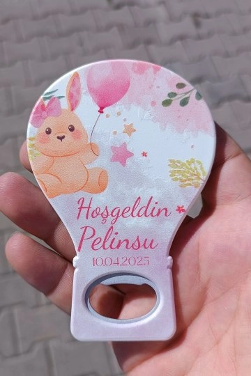 Balon Magneti + Pembe Tavşan
